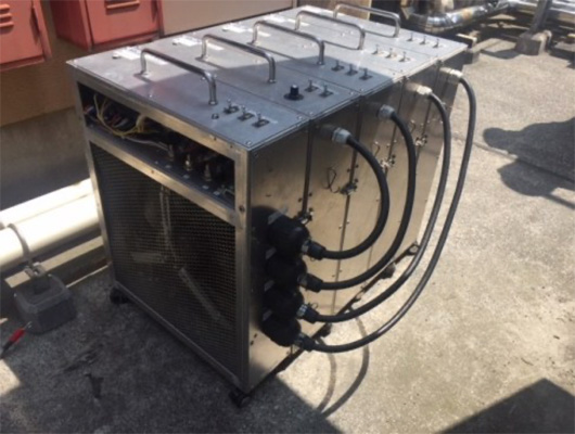 分割移動の出来る擬似負荷試験機